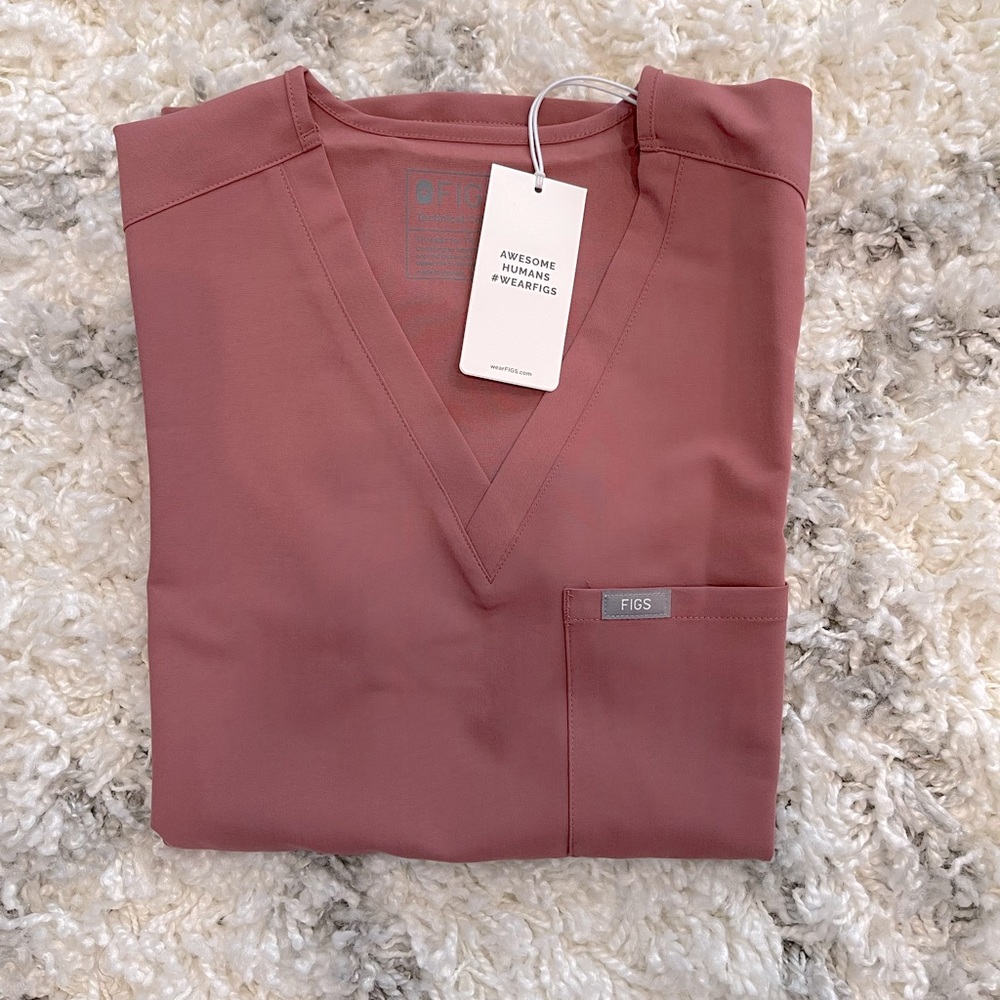 Figs Catarina Mauve Top